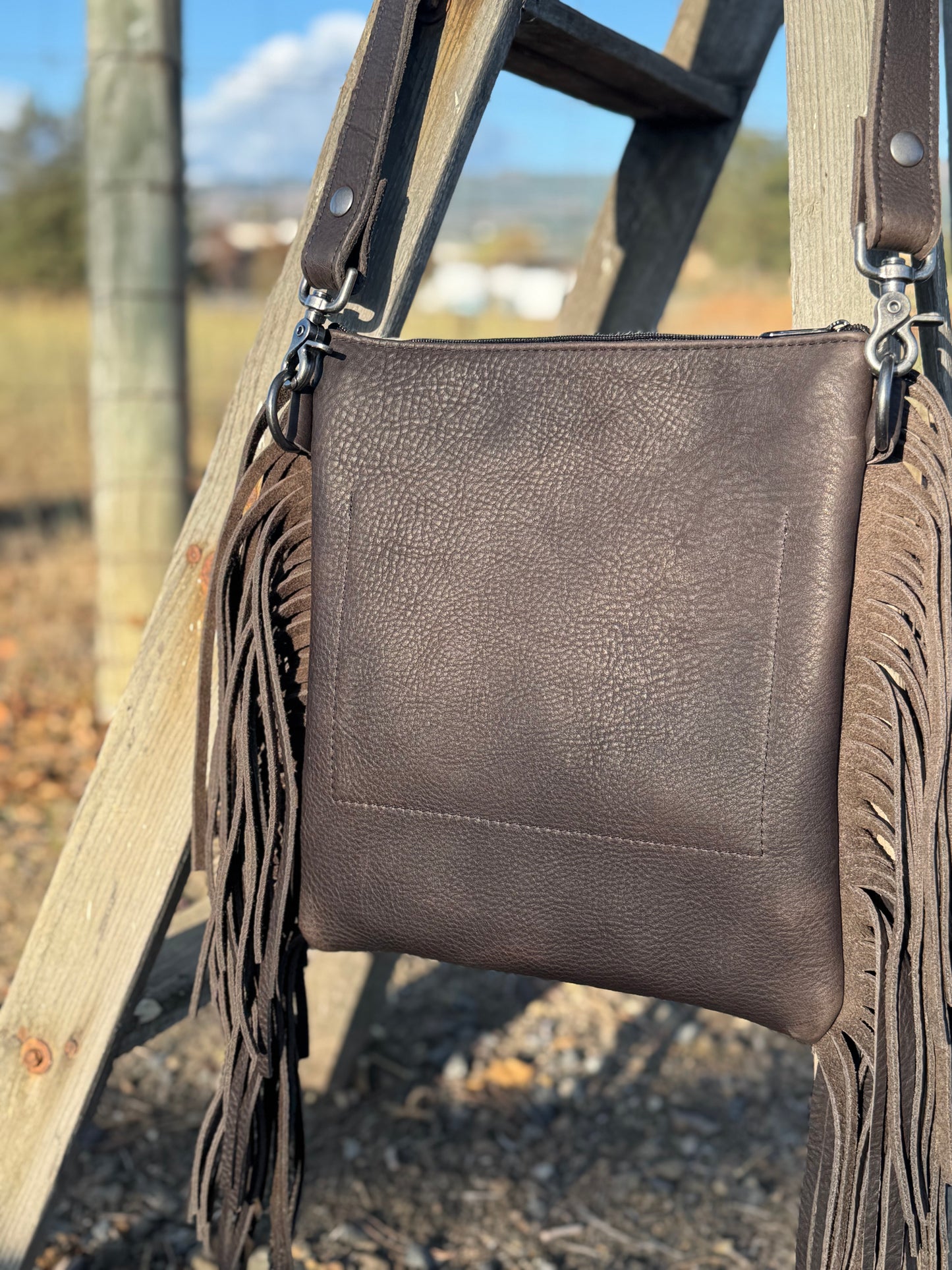 Petaluma Bag - cow hair & fringe