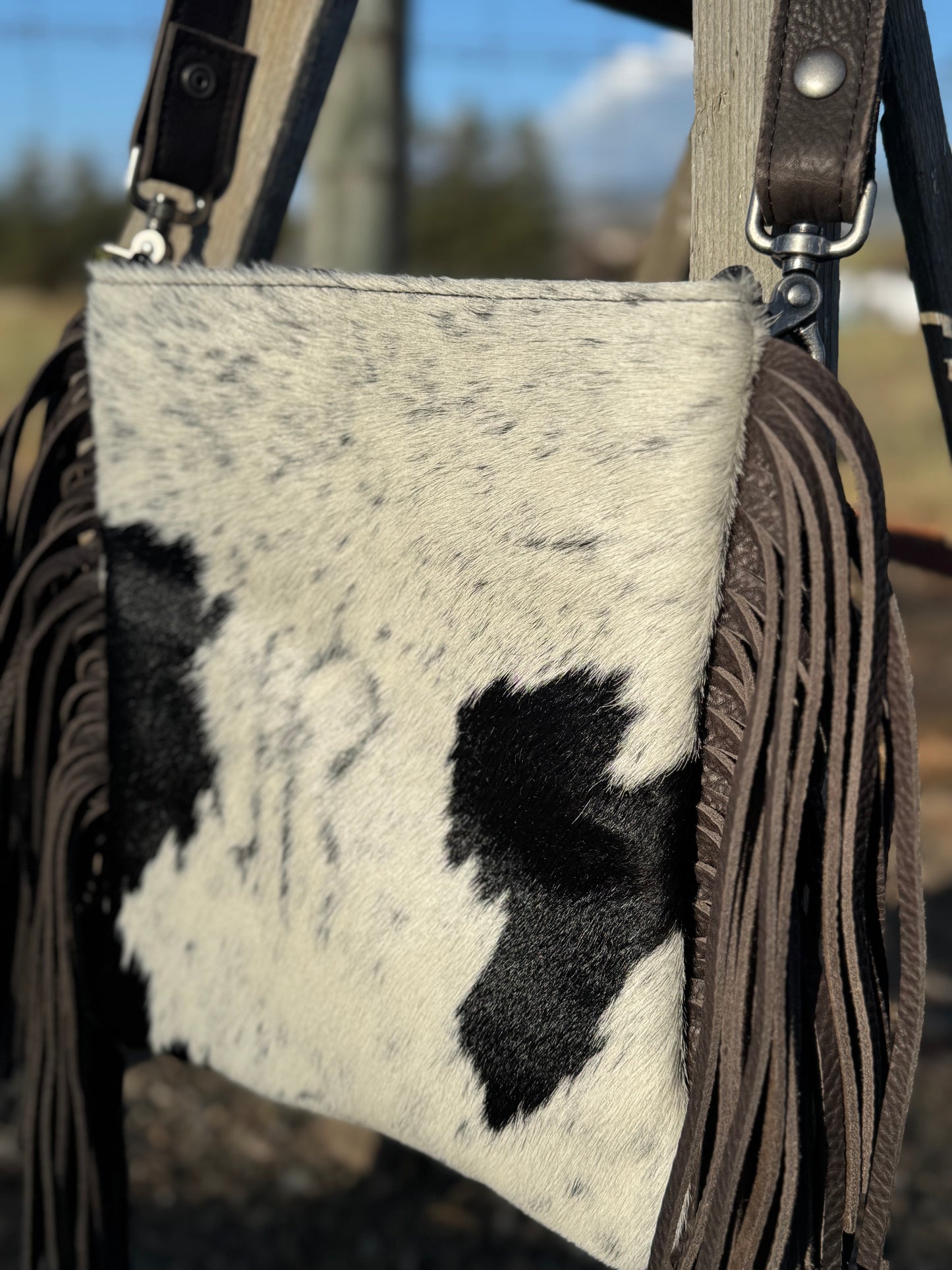 Petaluma Bag - cow hair & fringe