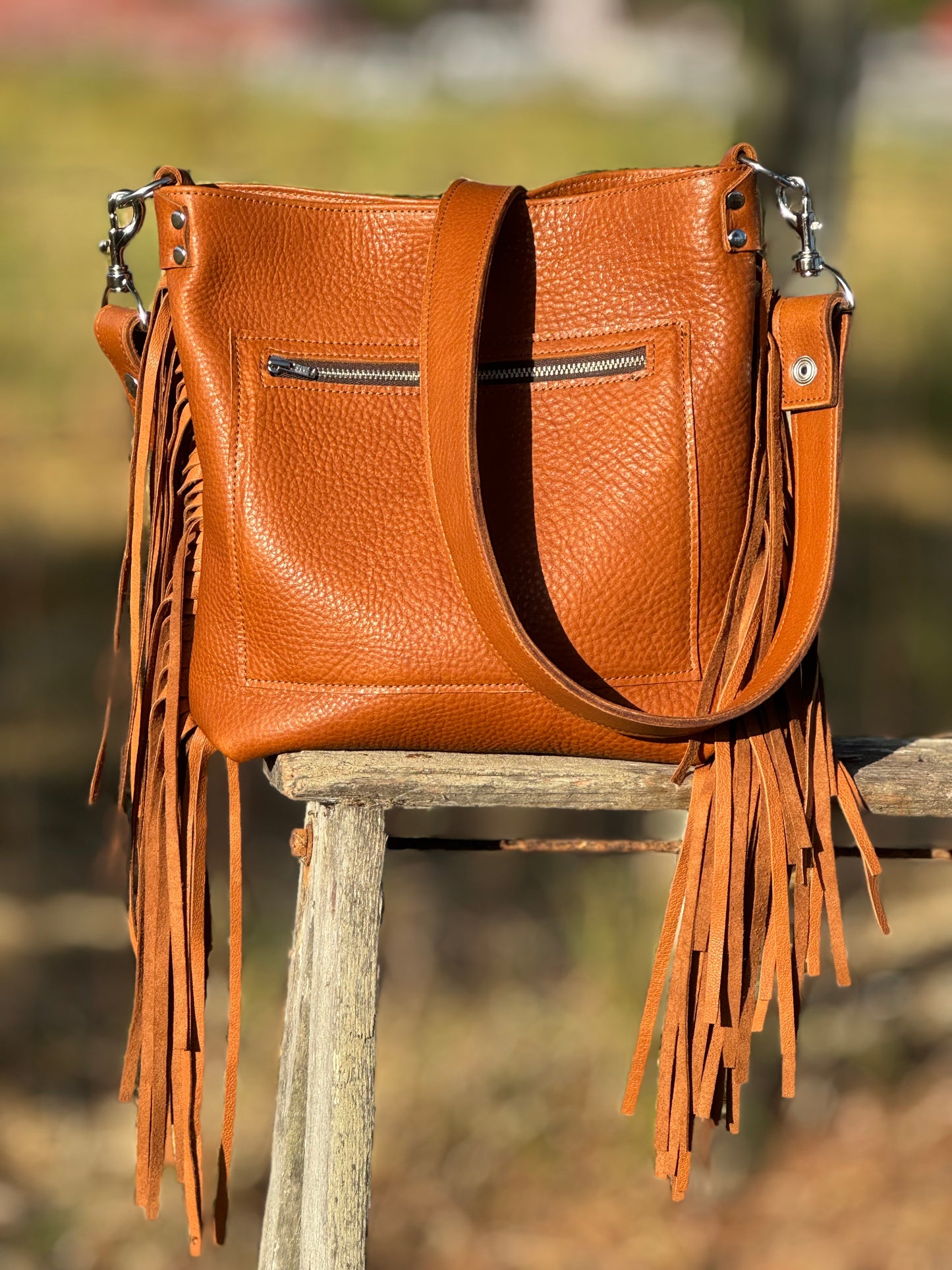 Graton Bag - Tan with fringe