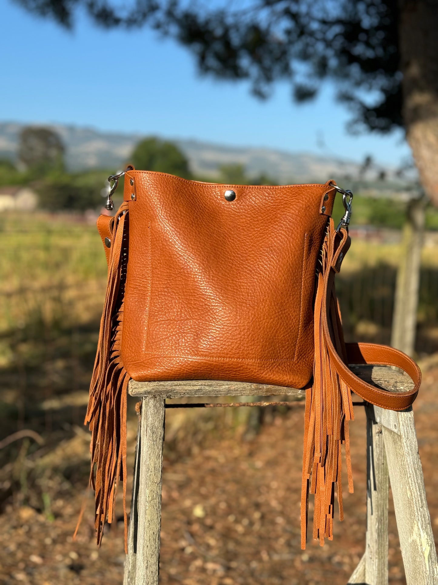 Graton Bag - Tan with fringe