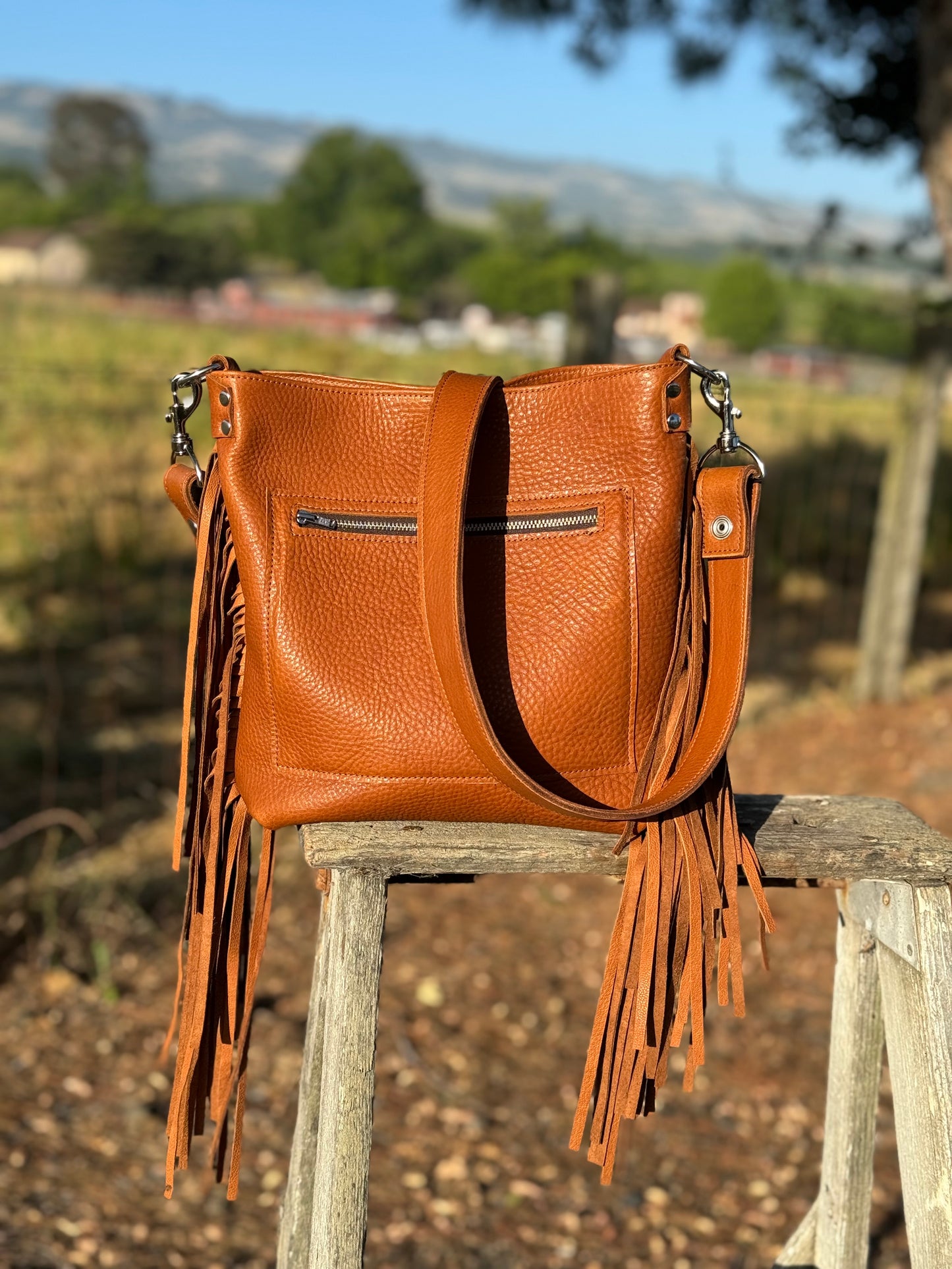 Graton Bag - Tan with fringe