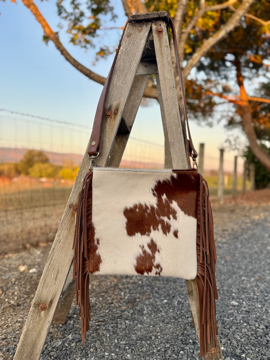 Petaluma Bag - cow hair & fringe