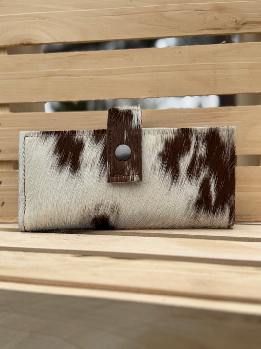 Women’s Bifold Wallet - Red & White Hair