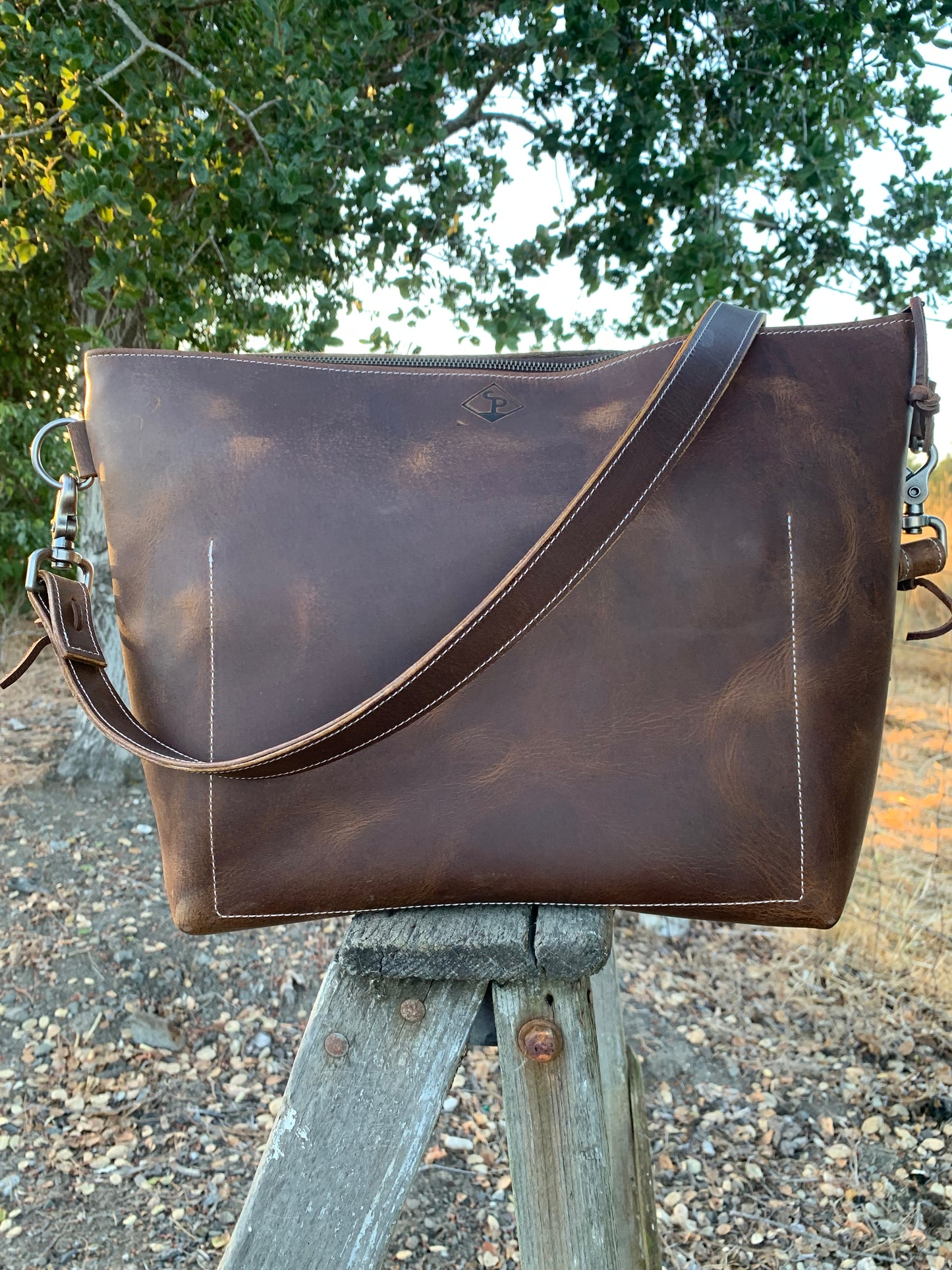Windsor Bag - Brown with Cow Hair